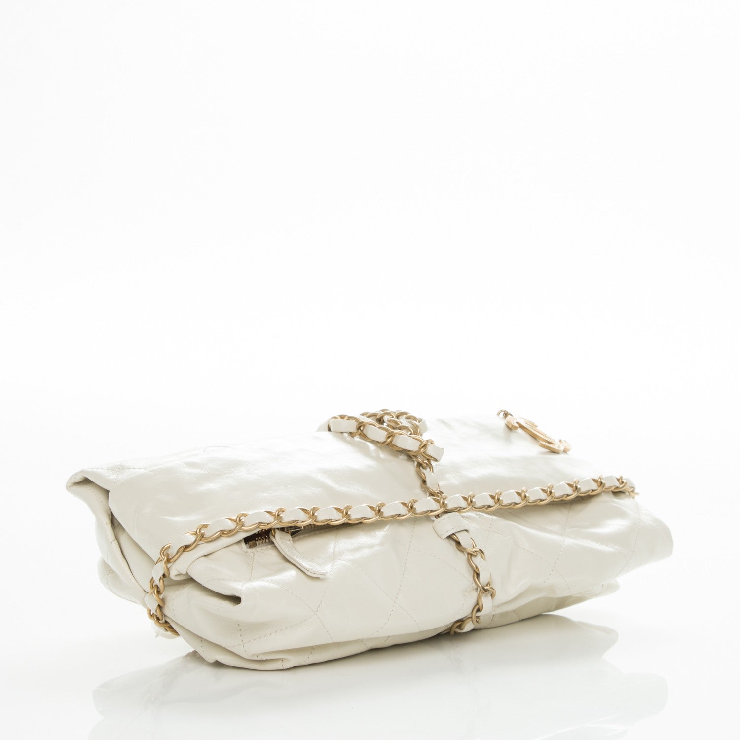 Chanel Calfskin Quilted Baluchon White 4 of 8