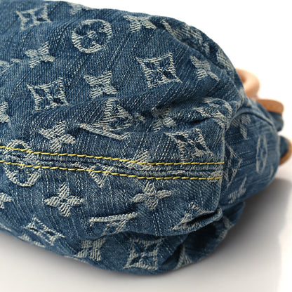 Louis Vuitton Monogram Denim Pleaty Blue 8 of 9