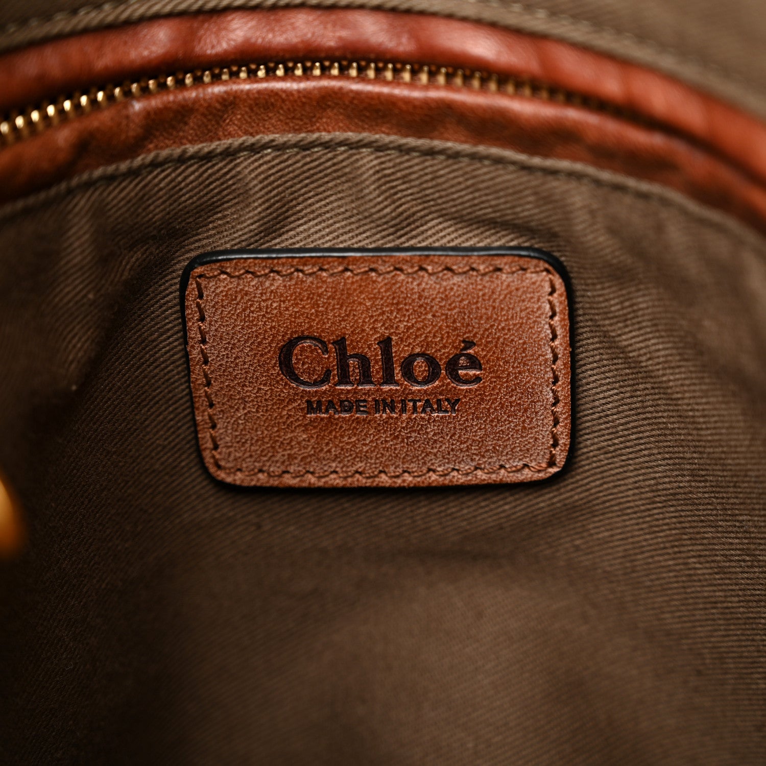 Chloe Calfskin Crocodile Embossed Medium Marcie Satchel Mahogany 6 of 15