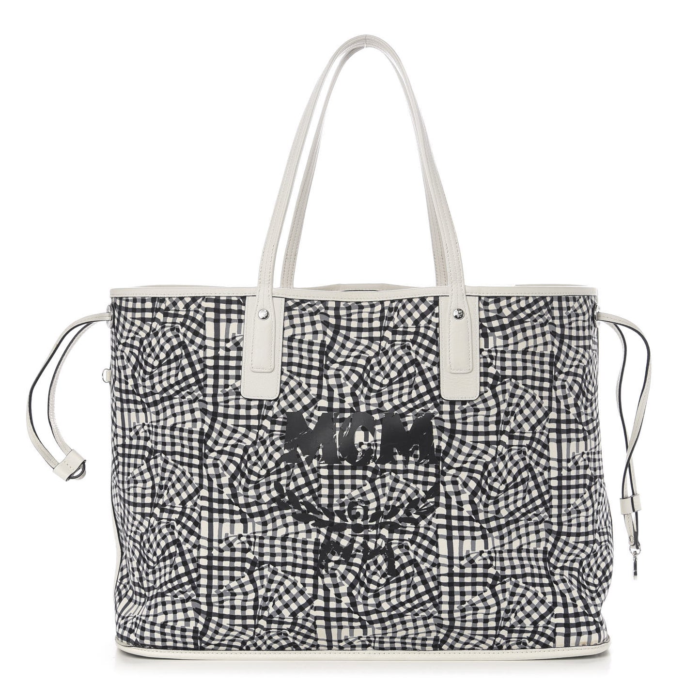 Visetos Large Liz Reversible Shopper Tote White