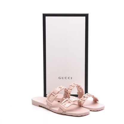 Gucci Rubber Womens Slide Sandals 37 Perfect Pink 11 of 11