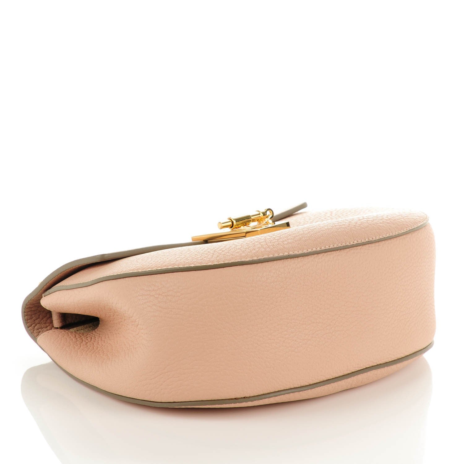Chloe Grained Lambskin Drew Shoulder Bag Cement Pink 4 of 8