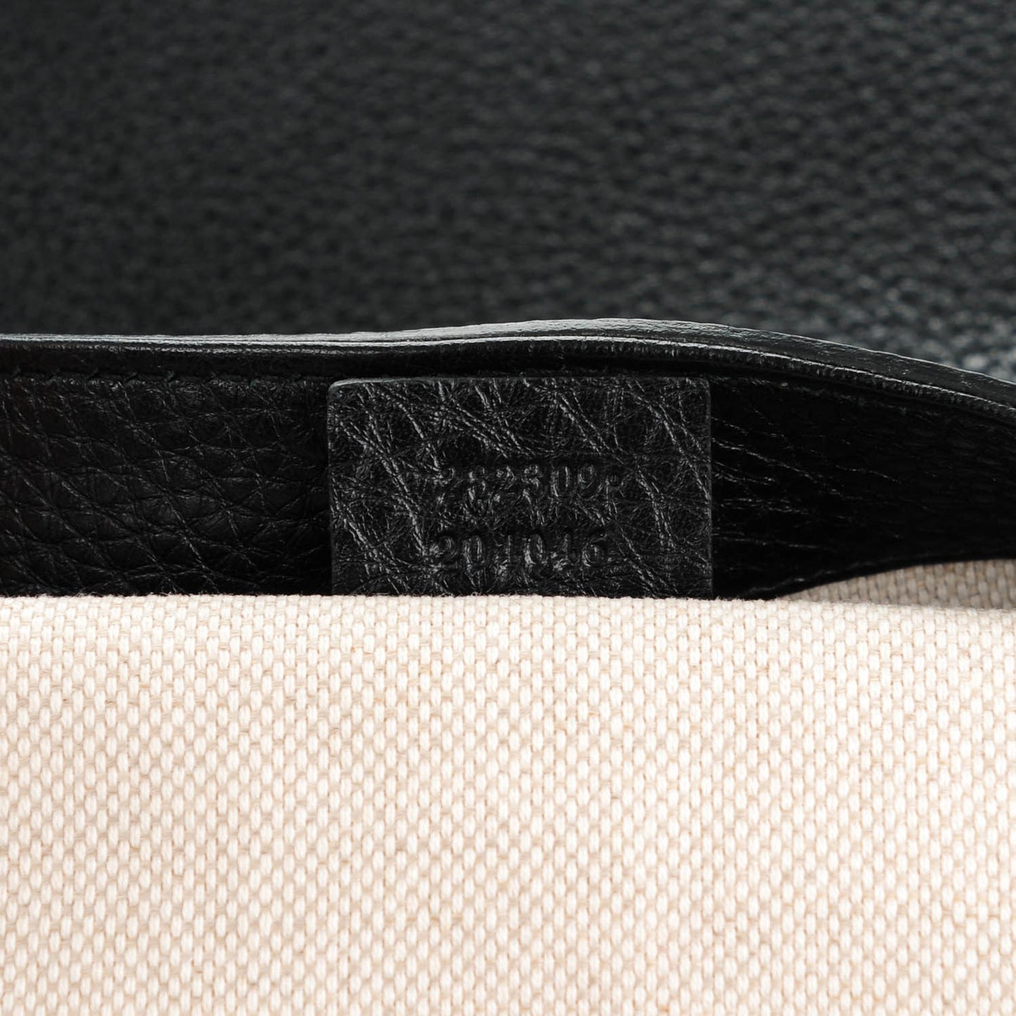 Pebbled Calfskin Medium Soho Shoulder Bag Black