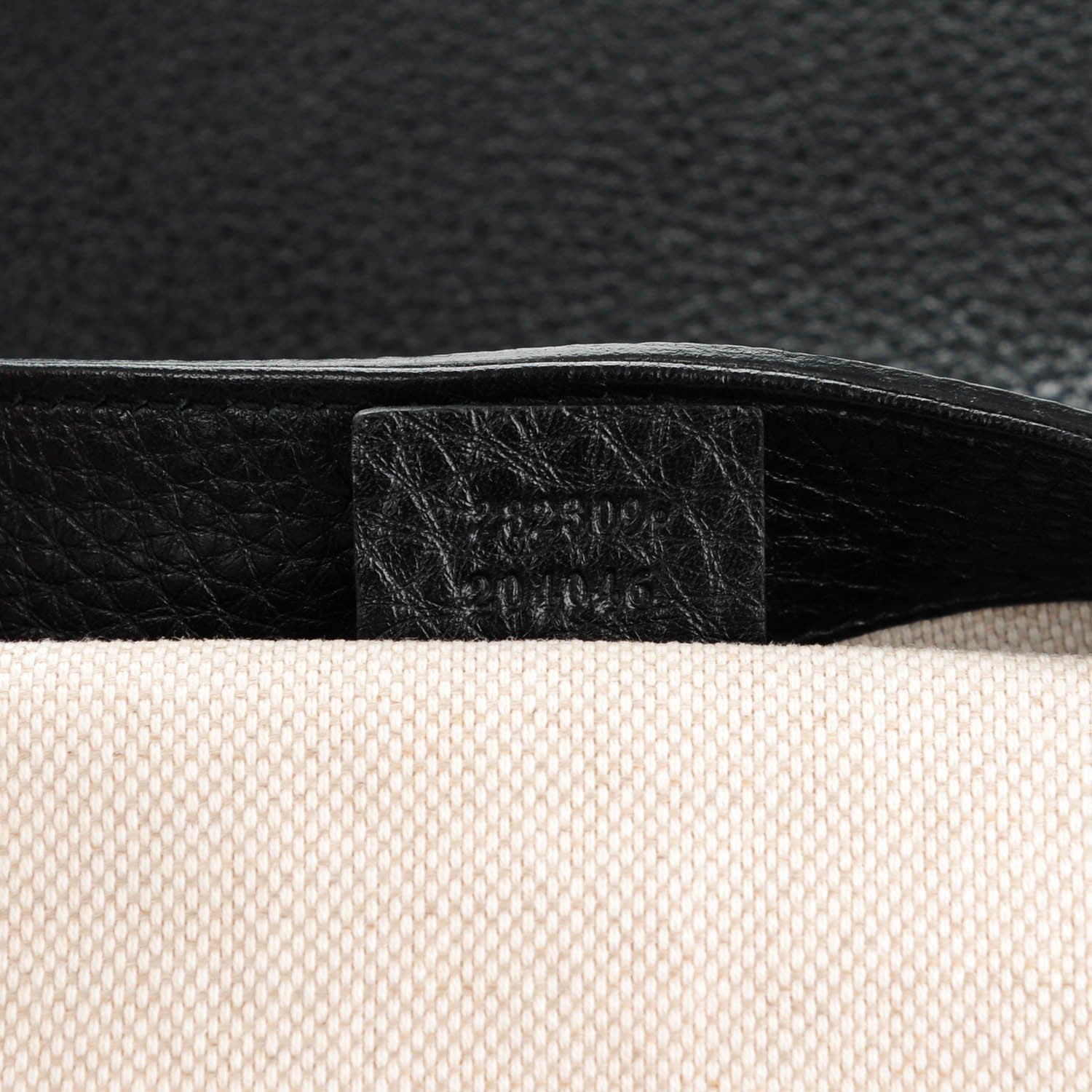 Gucci Pebbled Calfskin Medium Soho Shoulder Bag Black 7 of 7