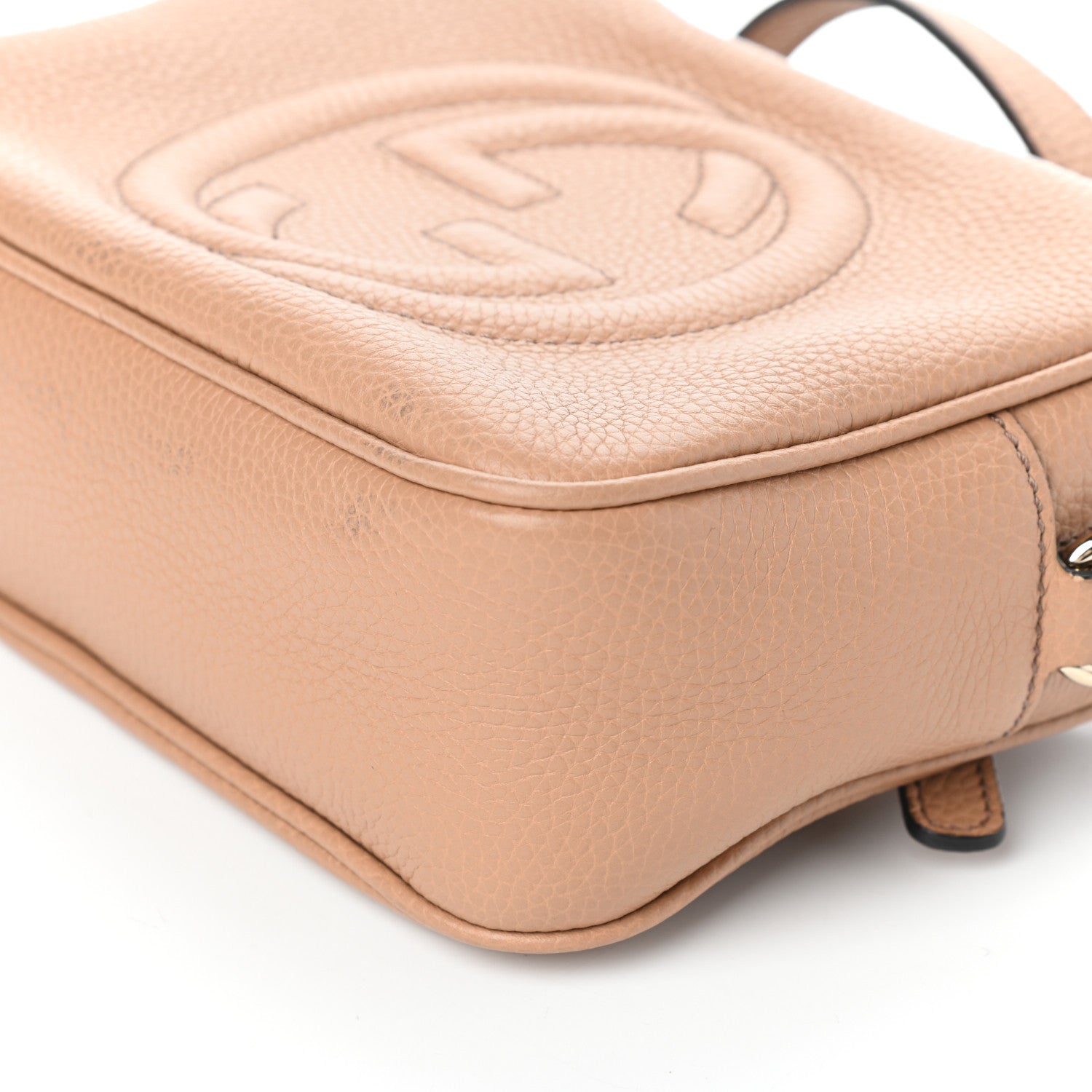 Gucci Pebbled Calfskin Small Soho Disco Bag Rose Beige 9 of 9