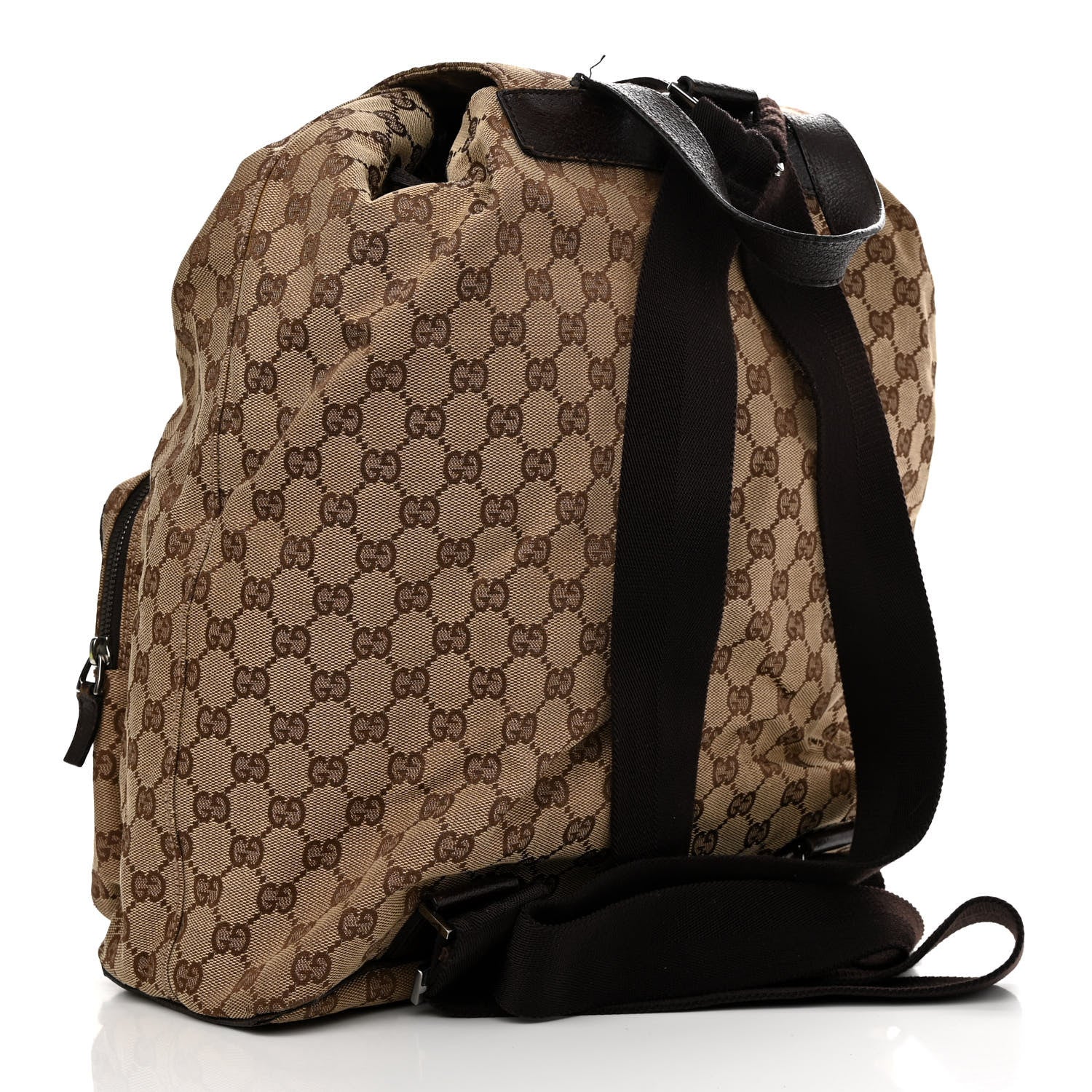 Gucci Monogram Backpack Dark Brown 3 of 18