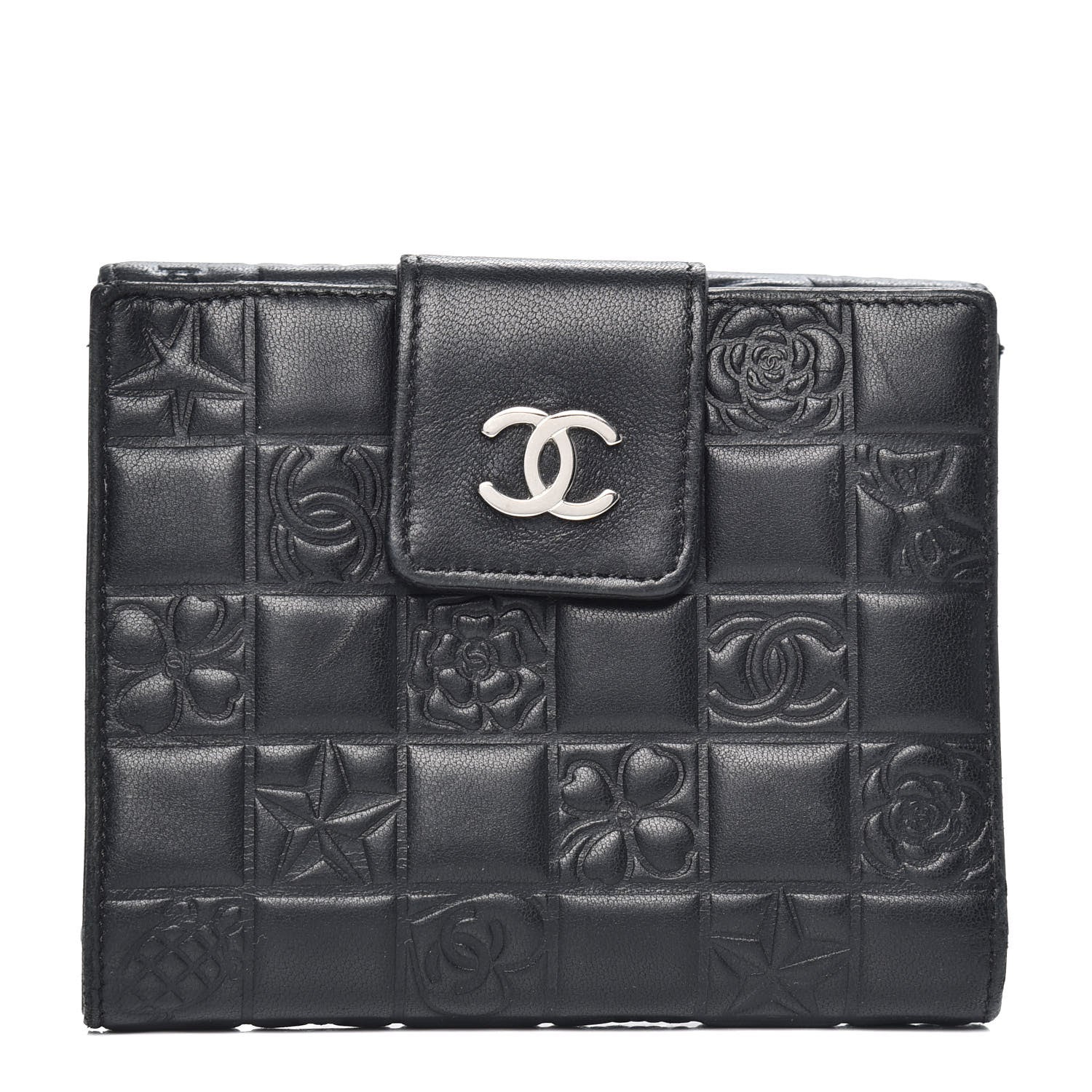 Chanel Lambskin Precious Symbols French Wallet Black 1 of 11