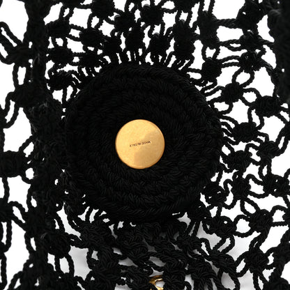 Saint Laurent Crochet Small Shopping Bag Black 5 of 11