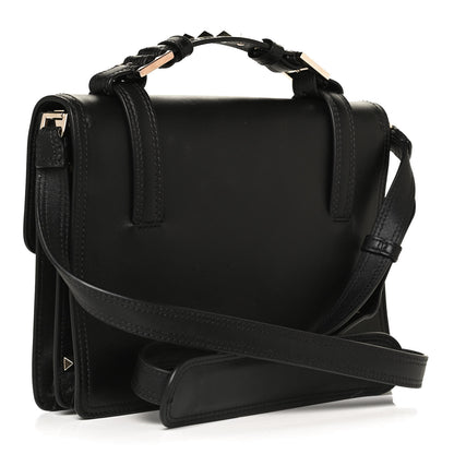 Valentino Garavani Vitello Medium Rockstud Cabana Top Handle Satchel Black 3 of 10