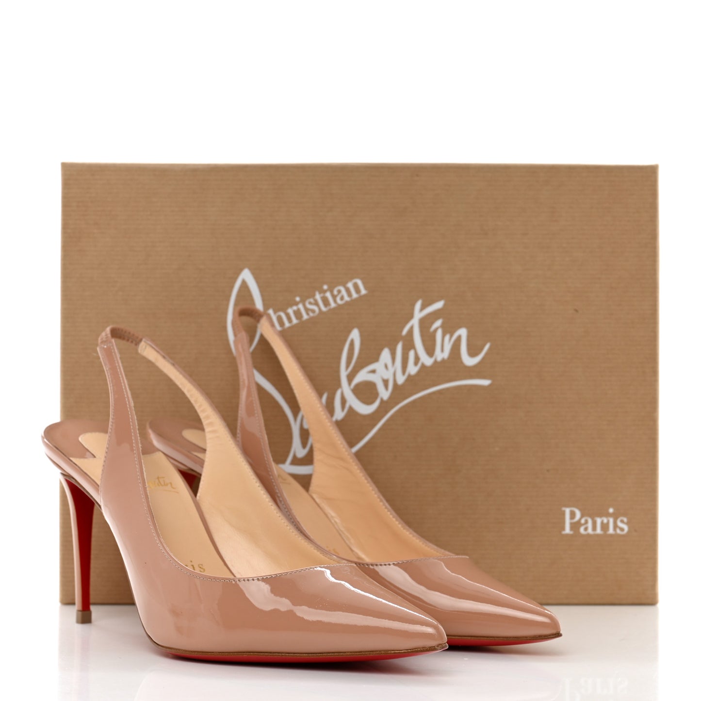 Patent Kate Sling 85 Pumps 35 Nude