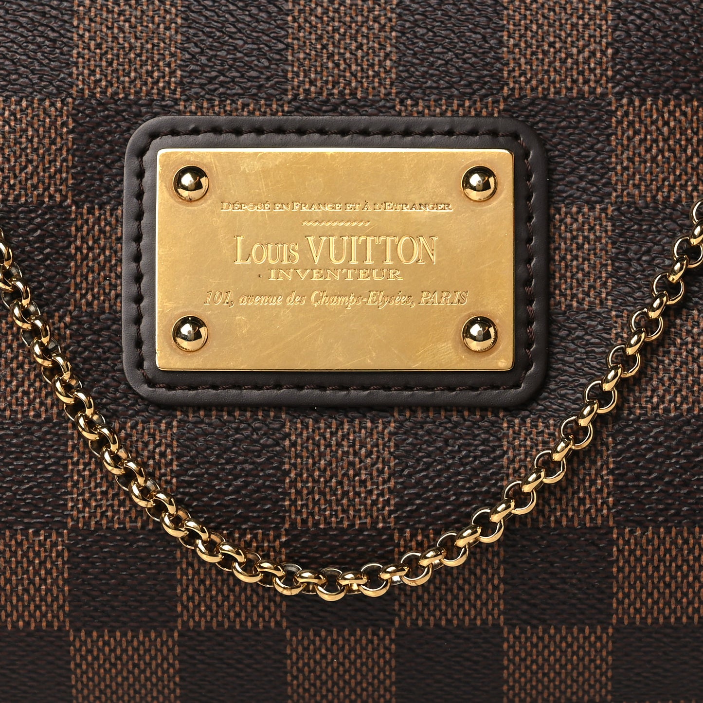 Damier Ebene Eva Clutch