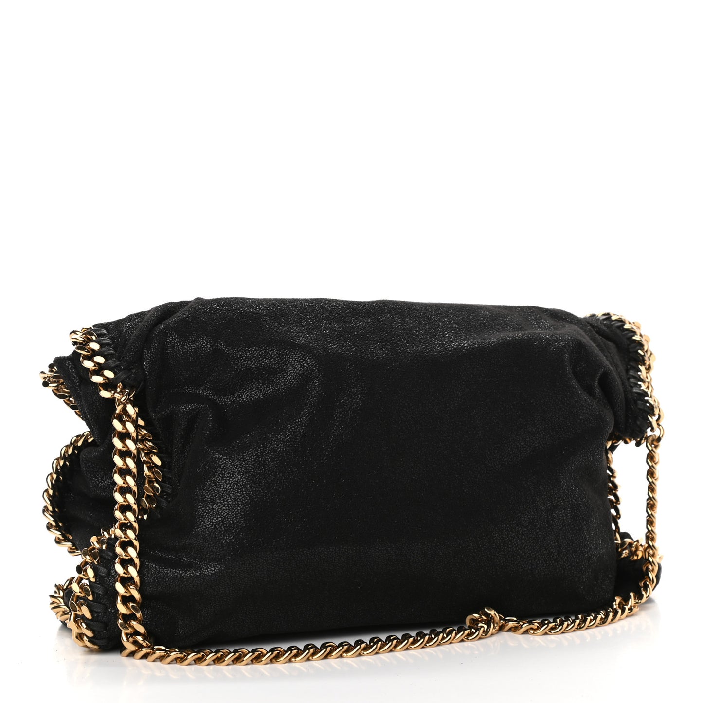 Shaggy Deer Falabella Fold Over Tote Black