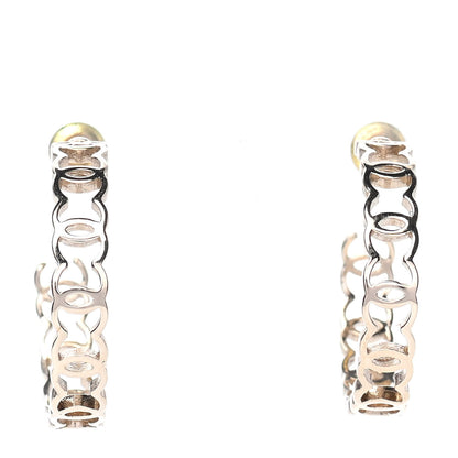 Chanel Metal CC Hoop Earrings Gold 1 of 4