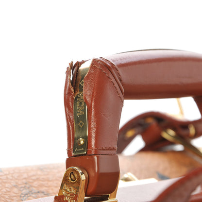 MCM Visetos Top Handle Luggage Cognac 13 of 24
