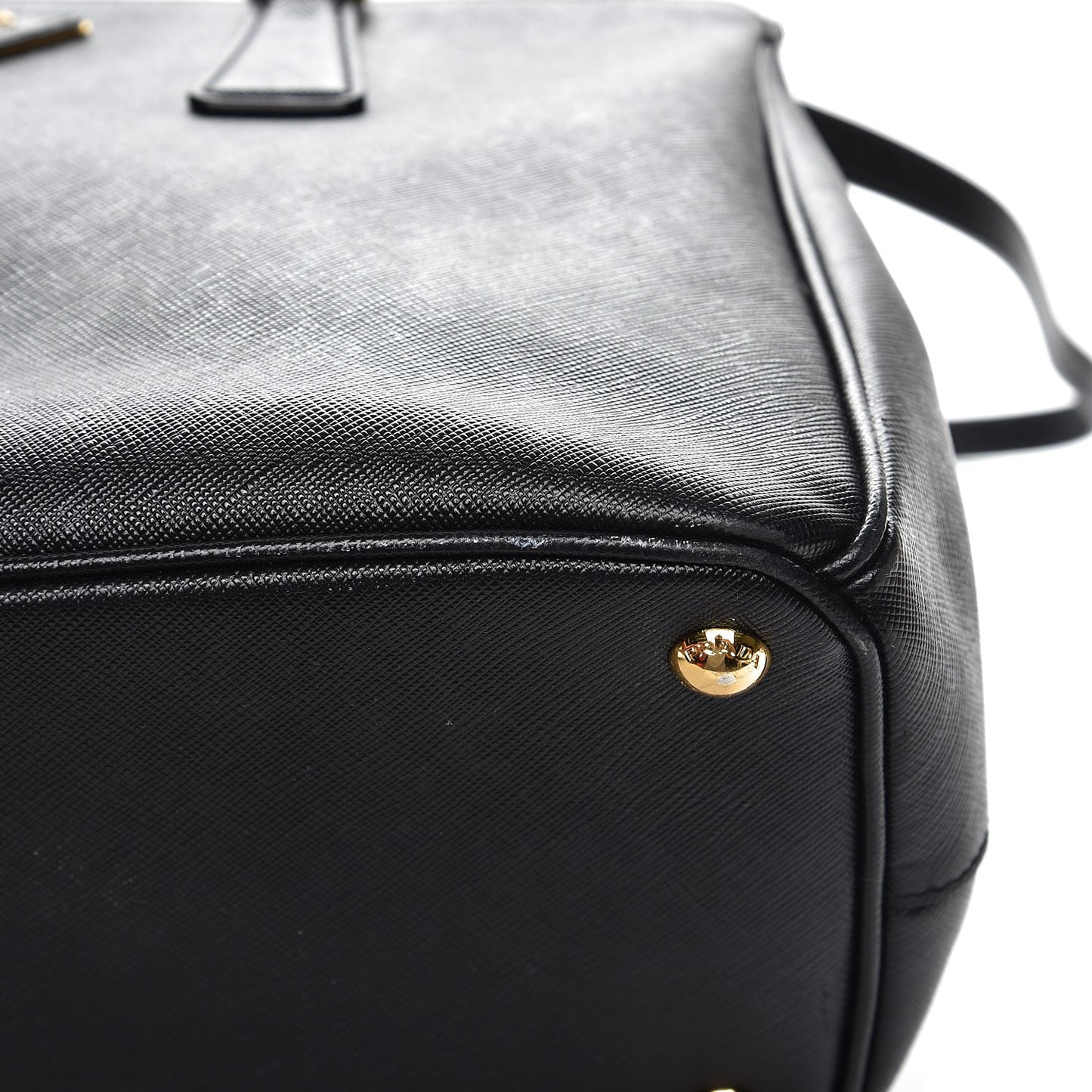 Saffiano Medium Galleria Double Zip Tote Black