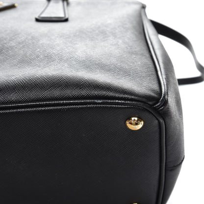 Prada Saffiano Medium Galleria Double Zip Tote Black 9 of 11