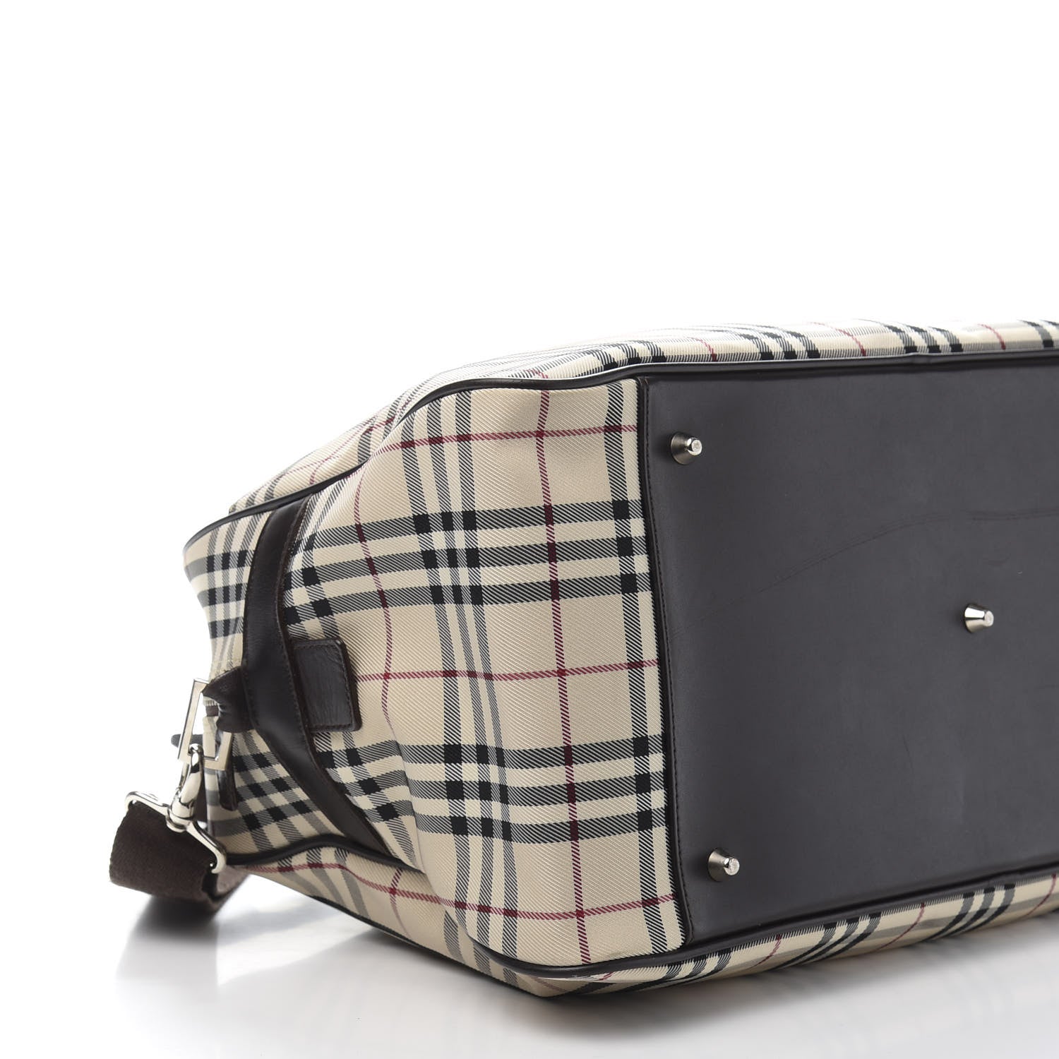 Burberry House Check Travel Bag Dark Brown 5 of 8