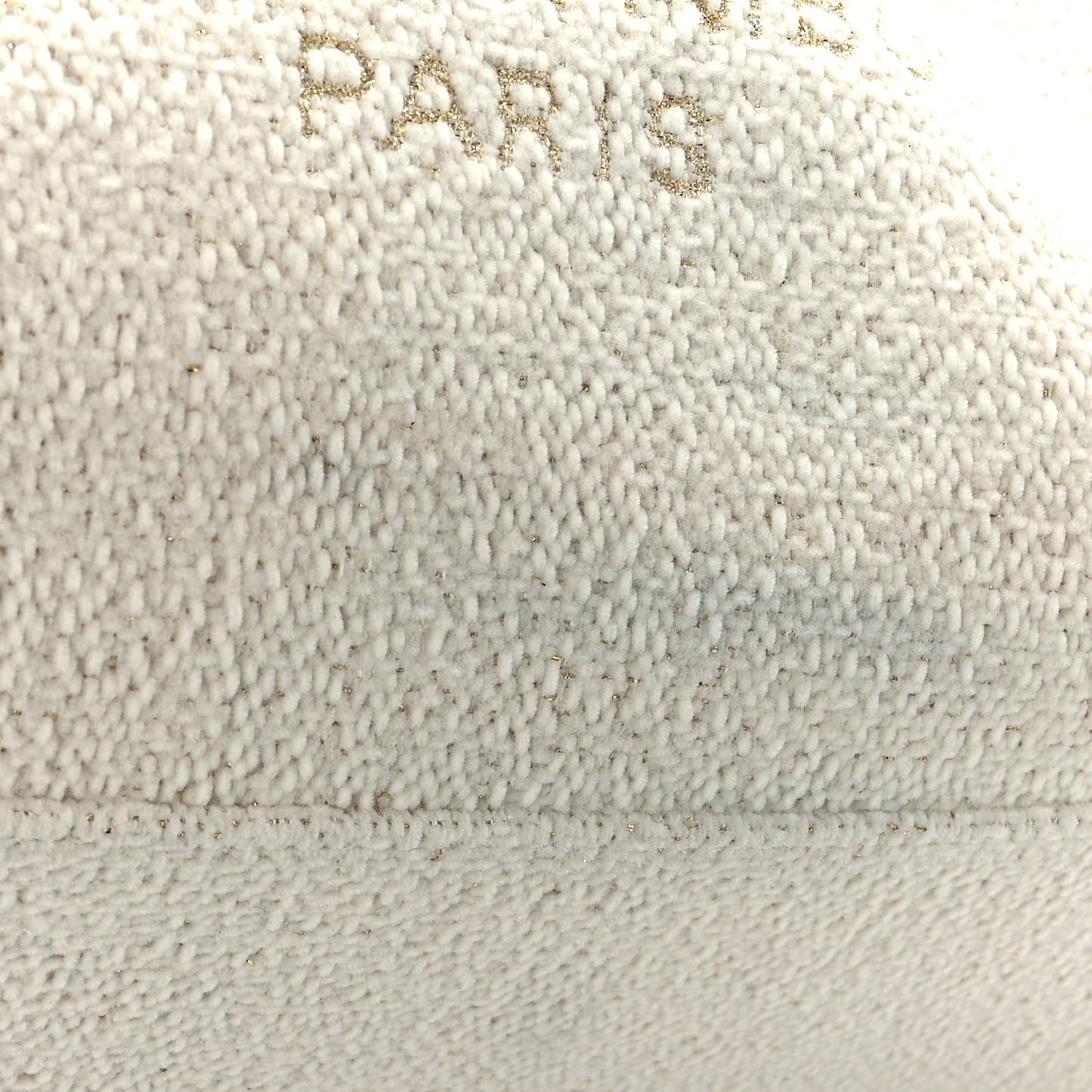 Mixed Fibers Calfskin Medium Deauville Tote Light Beige