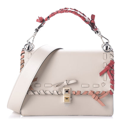 Fendi Vitello Liberty Whipstitch Bow Kan I Shoulder Bag Camelia Fiamma 1 of 10