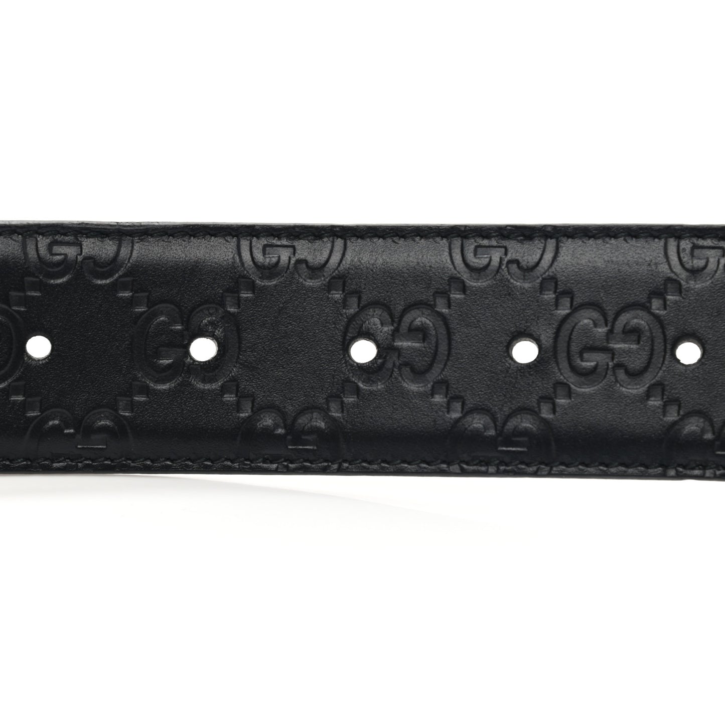 Guccissima Signature Interlocking G 40mm Belt 85 34 Black