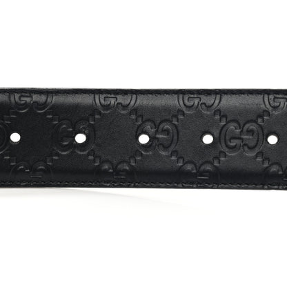 Gucci Guccissima Signature Interlocking G 40mm Belt 85 34 Black 3 of 8