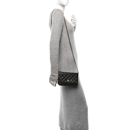 Chanel Caviar Quilted Wallet on Chain WOC Black 2 of 12