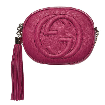 Gucci Cellarius Calfskin Mini Soho Chain Bag Bright Bouganville 1 of 7