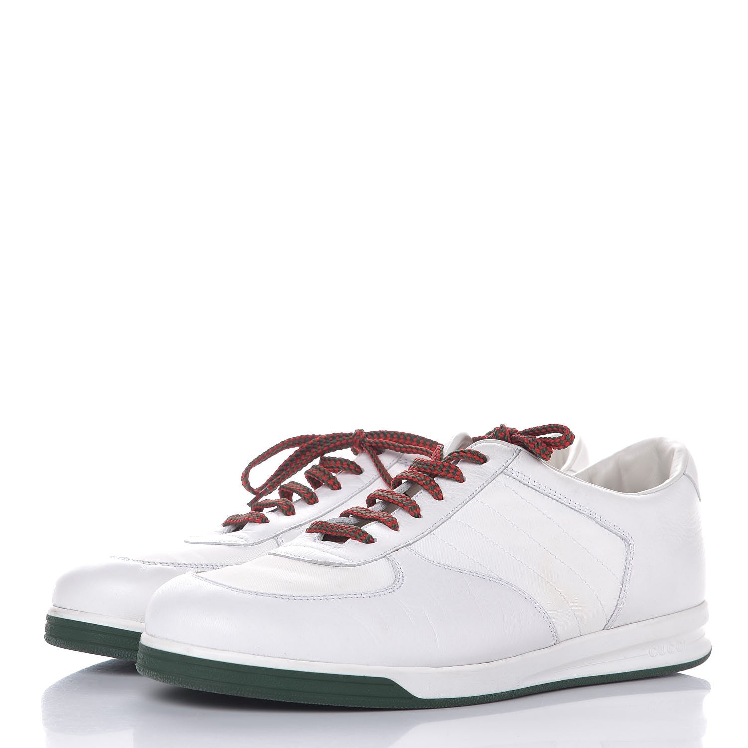 Gucci Calfskin 1984 Web Mens Sneakers 10.5 White 2 of 10