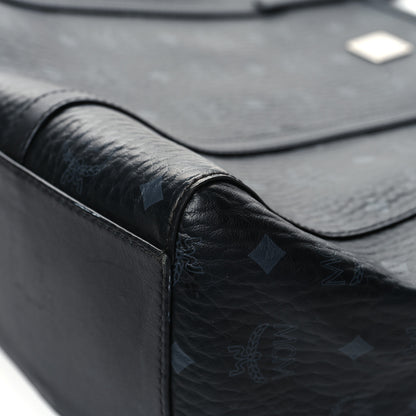 MCM Visetos Toni Shopper Tote Black 9 of 17