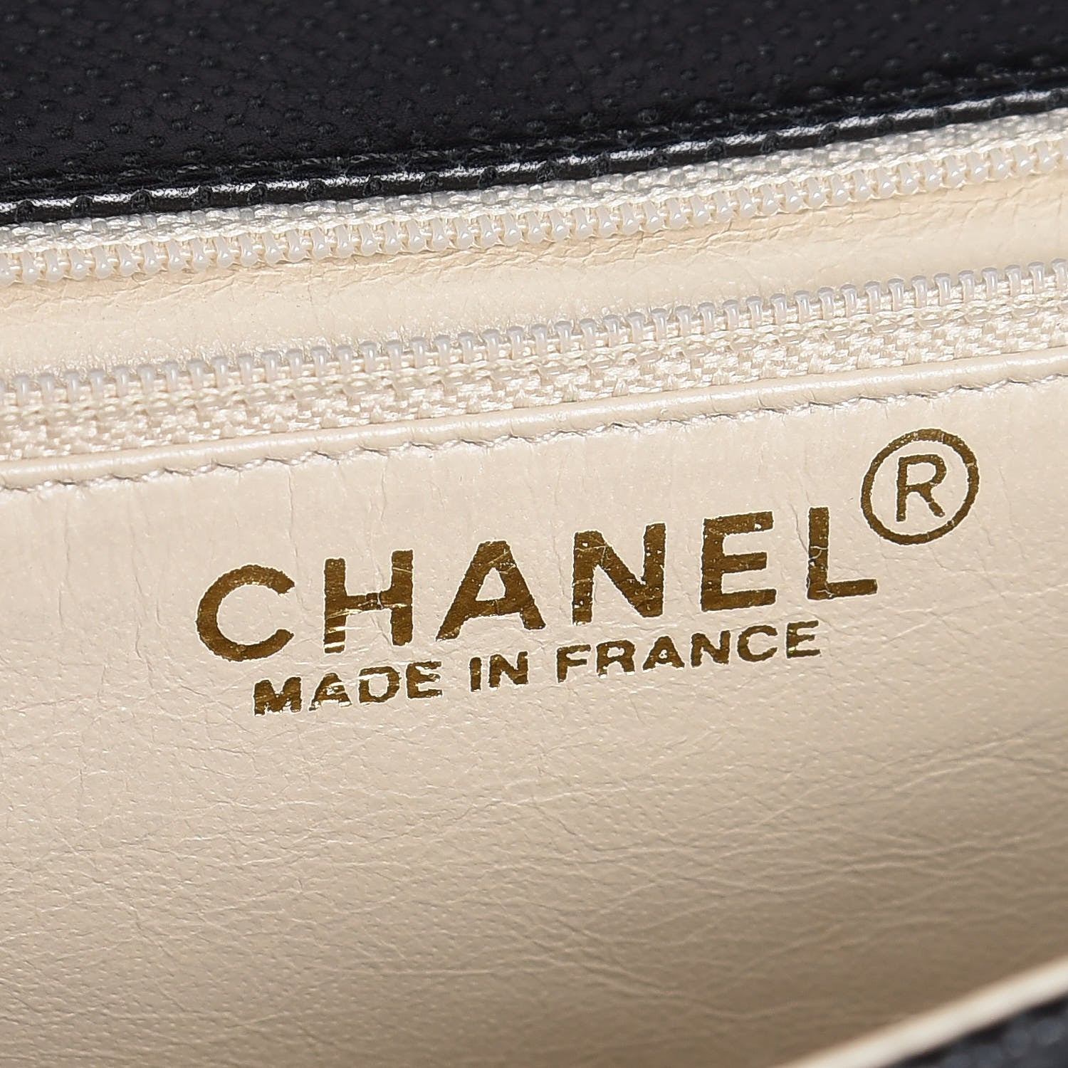 Chanel Lambskin Perforated Medium Single Flap Bag Black White 6 of 9
