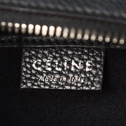 Celine Drummed Calfskin Nano Luggage Black 6 of 11