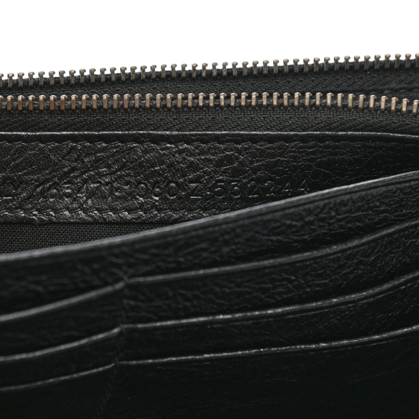 Agneau Classic Hardware Graffiti Money Wallet Black Multicolor