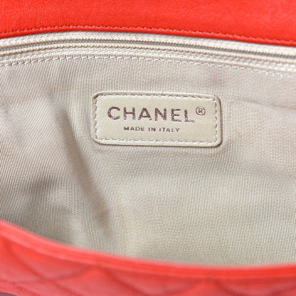 Chanel Washed Lambskin Quilted Maxi Chain Around Flap Red 6 of 16