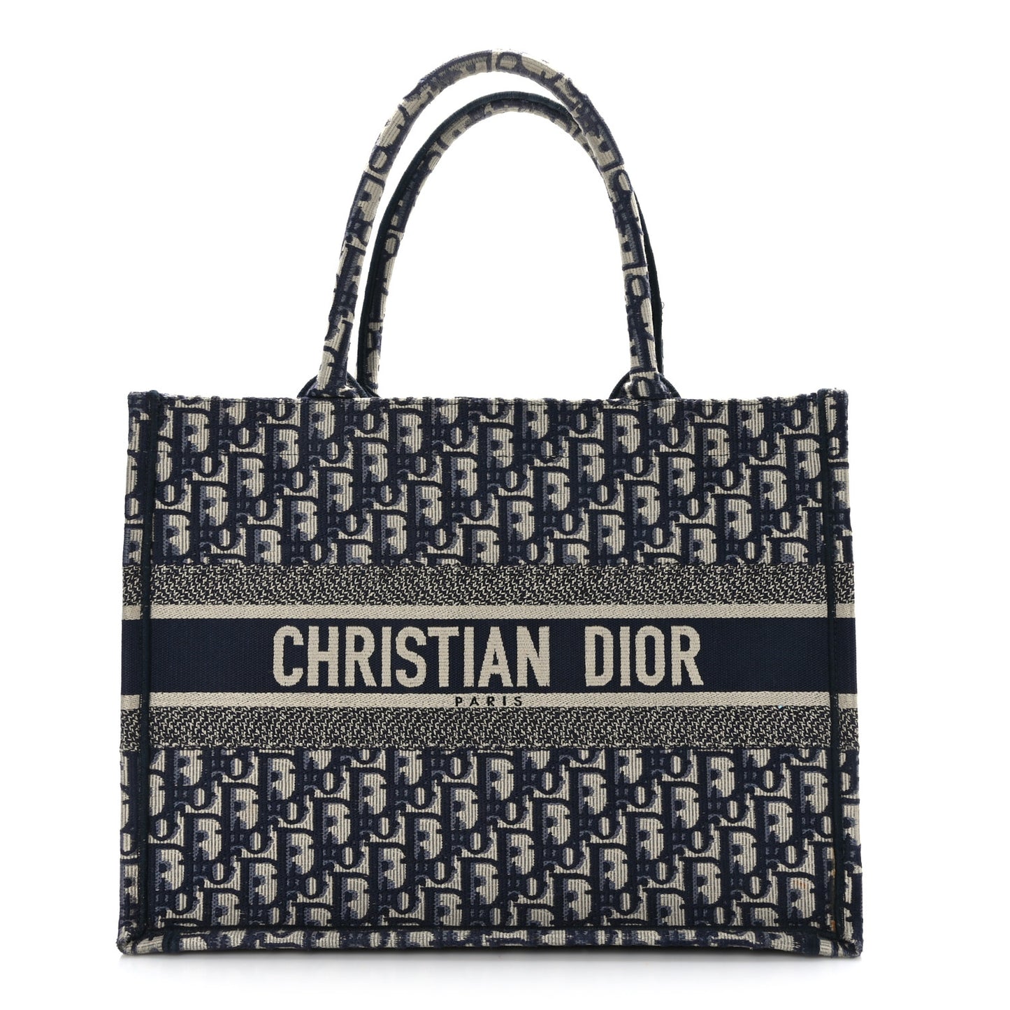 Oblique Medium Book Tote Blue Multicolor