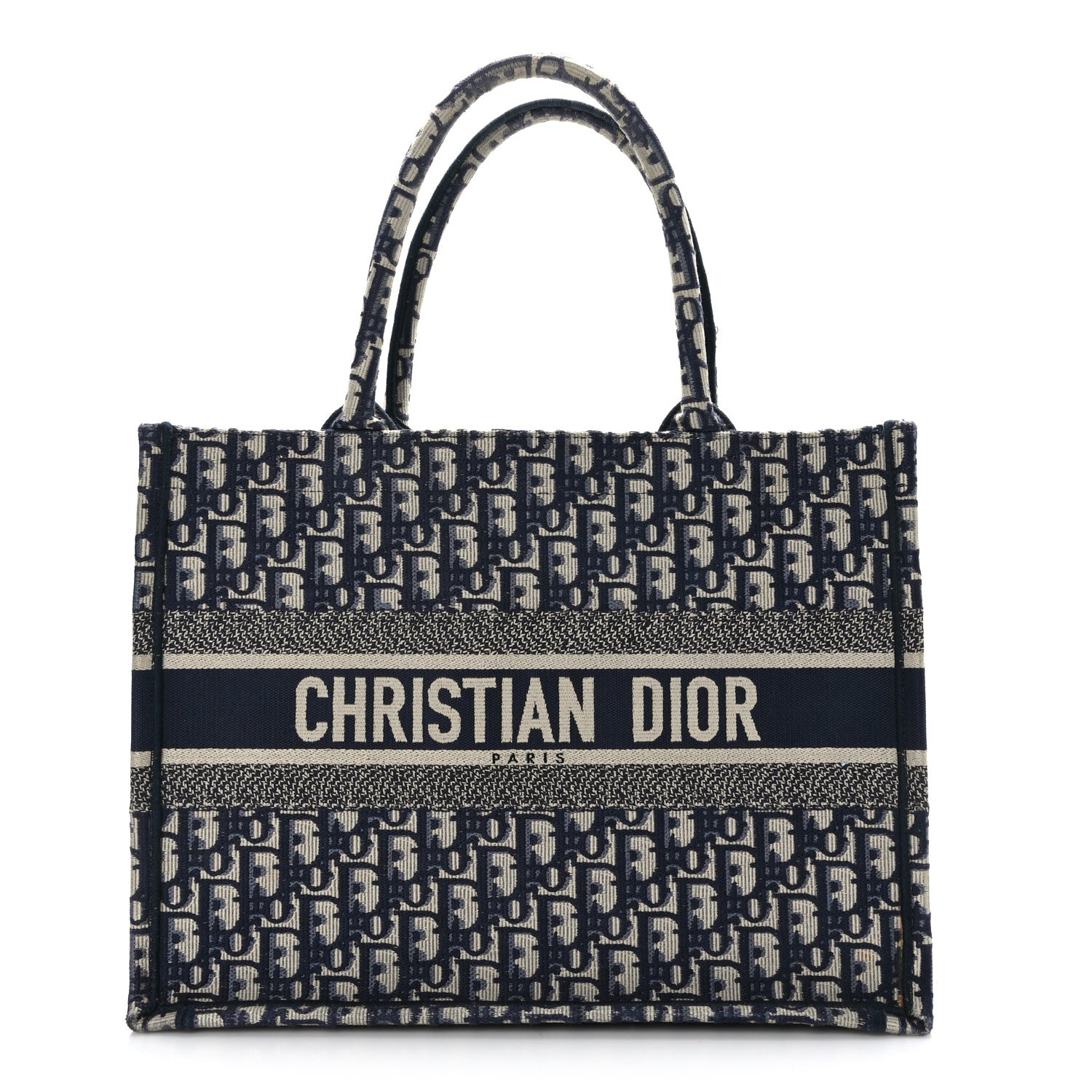 Christian Dior Oblique Medium Book Tote Blue Multicolor 1 of 9