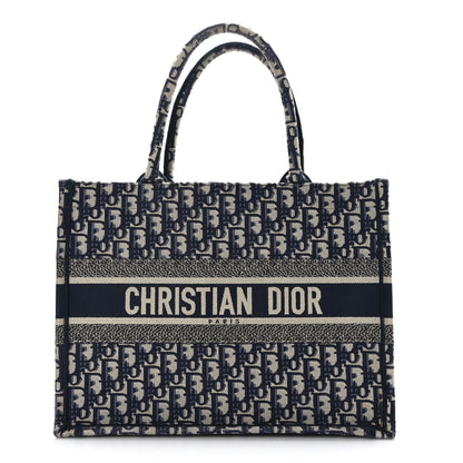 Christian Dior Oblique Medium Book Tote Blue Multicolor 1 of 9