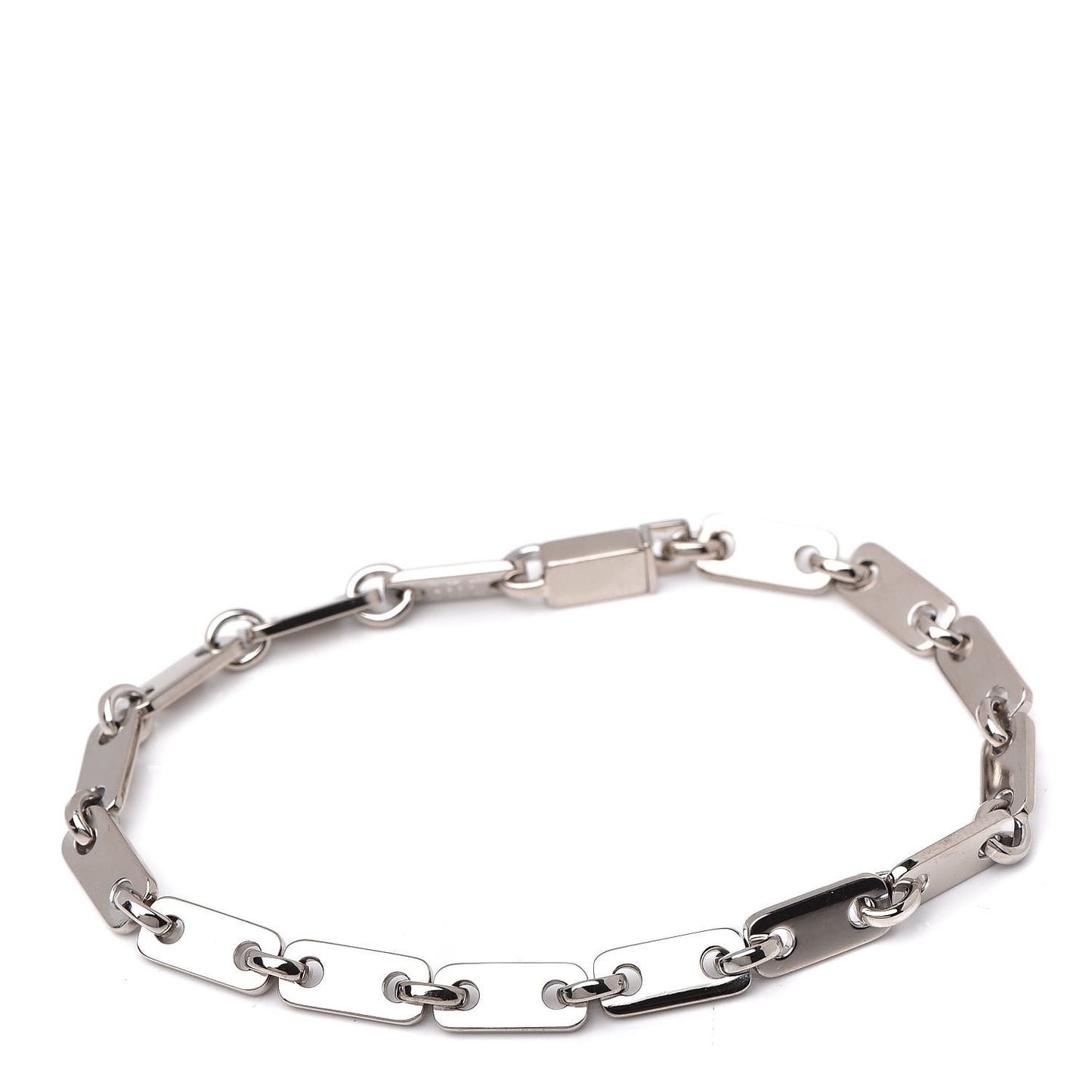 18K White Gold Fidelity Heart Key Bracelet