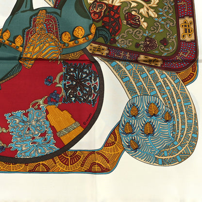 Hermes Silk Art Des Steppes Scarf 90 3 of 4
