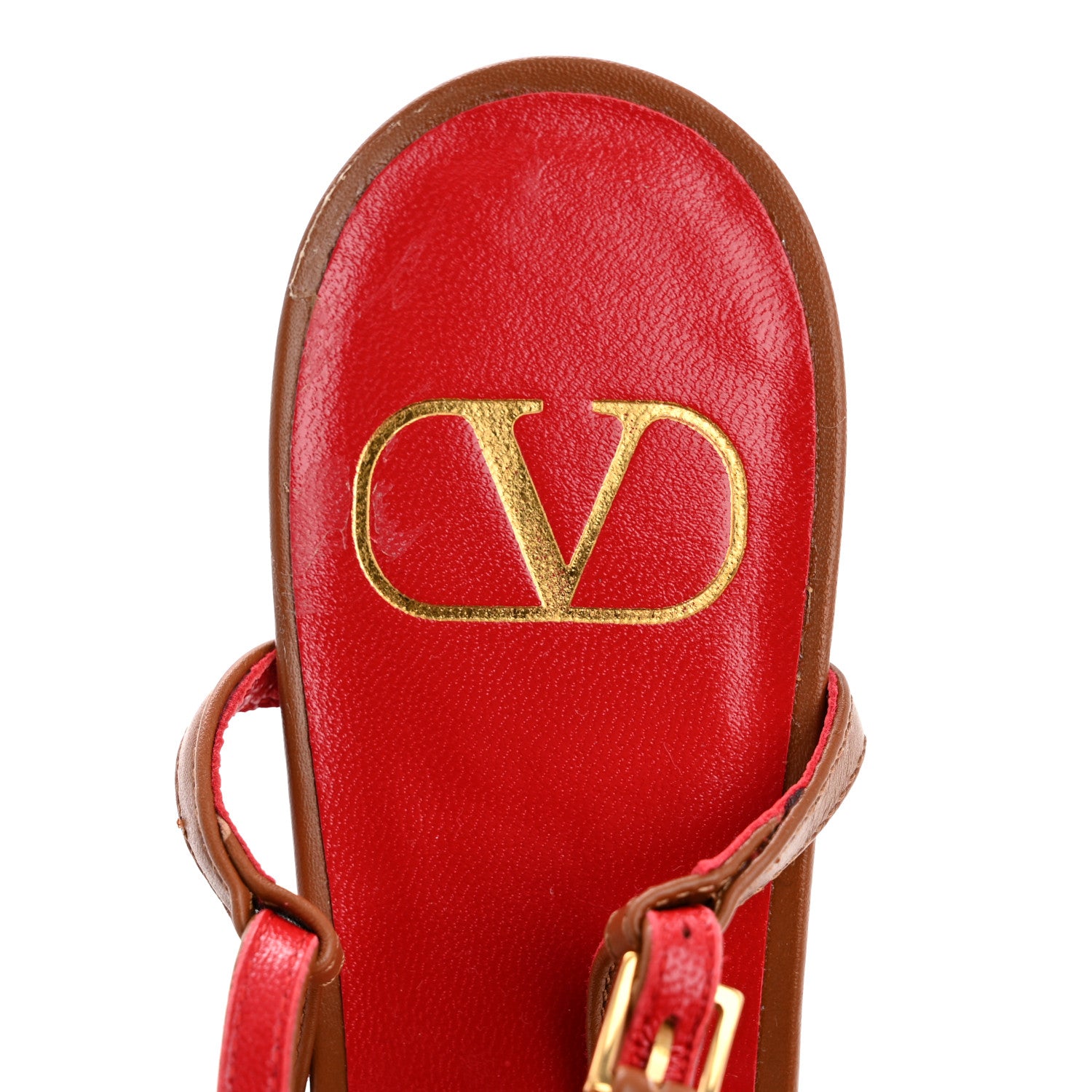 Valentino Garavani Calfskin Vlogo Slingback 40mm Pumps 36.5 Gingerbread 8 of 10