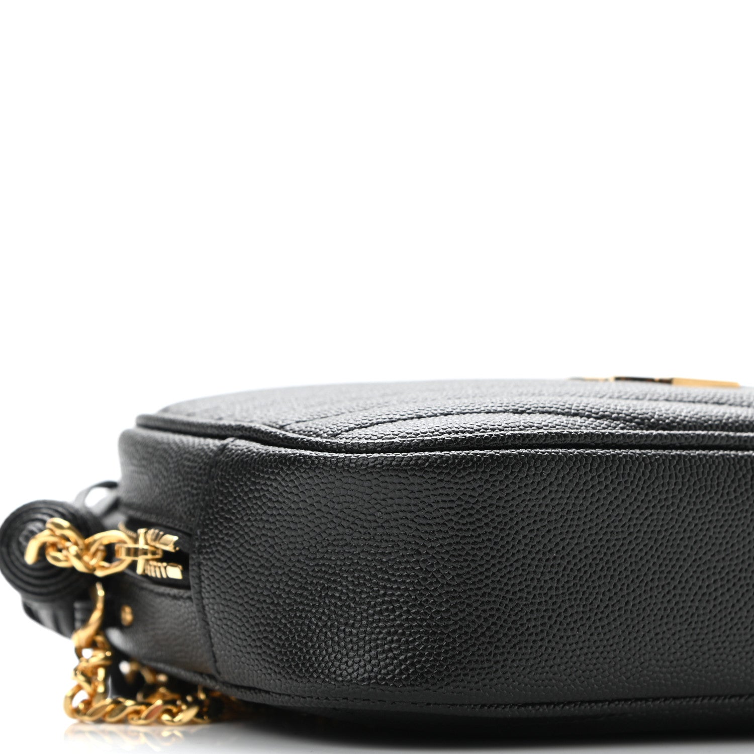 Saint Laurent Grain De Poudre Matelasse Monogram Mini Lou Camera Bag Black 9 of 10