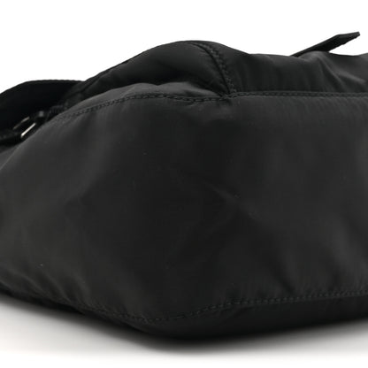 Prada Re-Nylon Vela Saffiano Pocket Single Buckle Messenger Shoulder Bag Black 9 of 9
