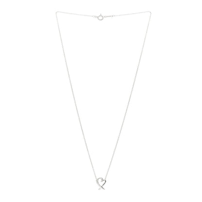Tiffany Sterling Silver Mini Paloma Picasso Loving Heart Pendant Necklace 3 of 6