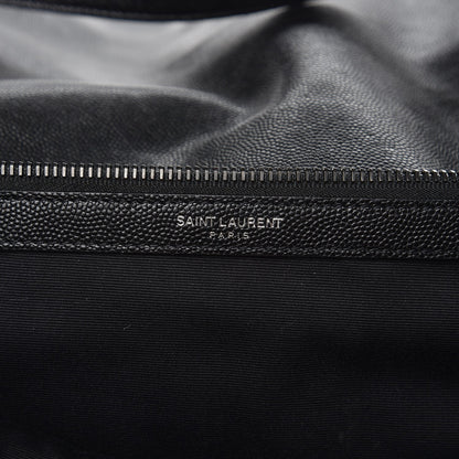 Saint Laurent Grain De Poudre Medium West Hollywood Monogram Fold-Over Black 8 of 12