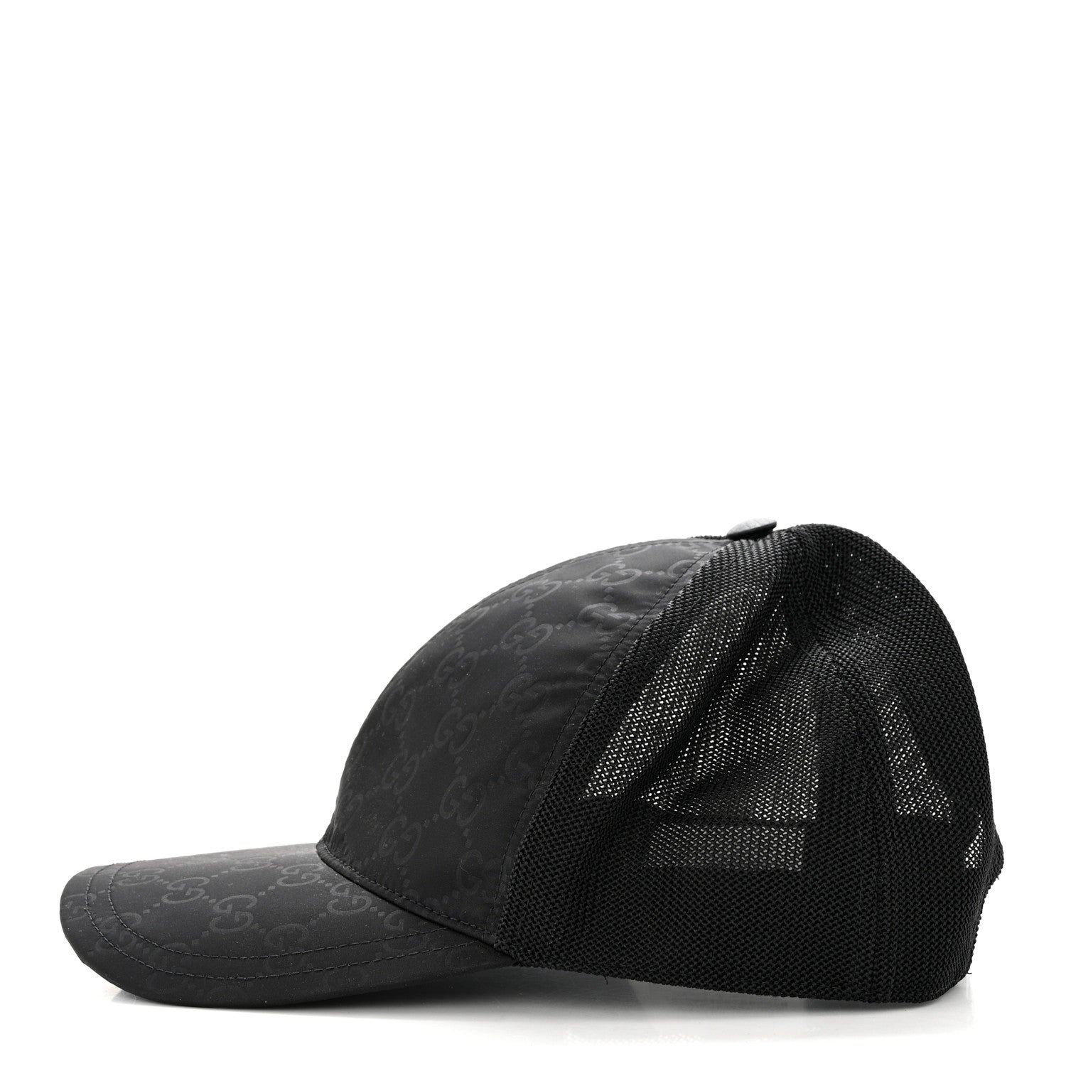 Gucci Nylon Monogram Baseball Hat M Black 4 of 9
