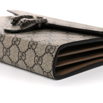Gucci GG Supreme Monogram Mini Dionysus Chain Wallet Beige Taupe 9 of 13
