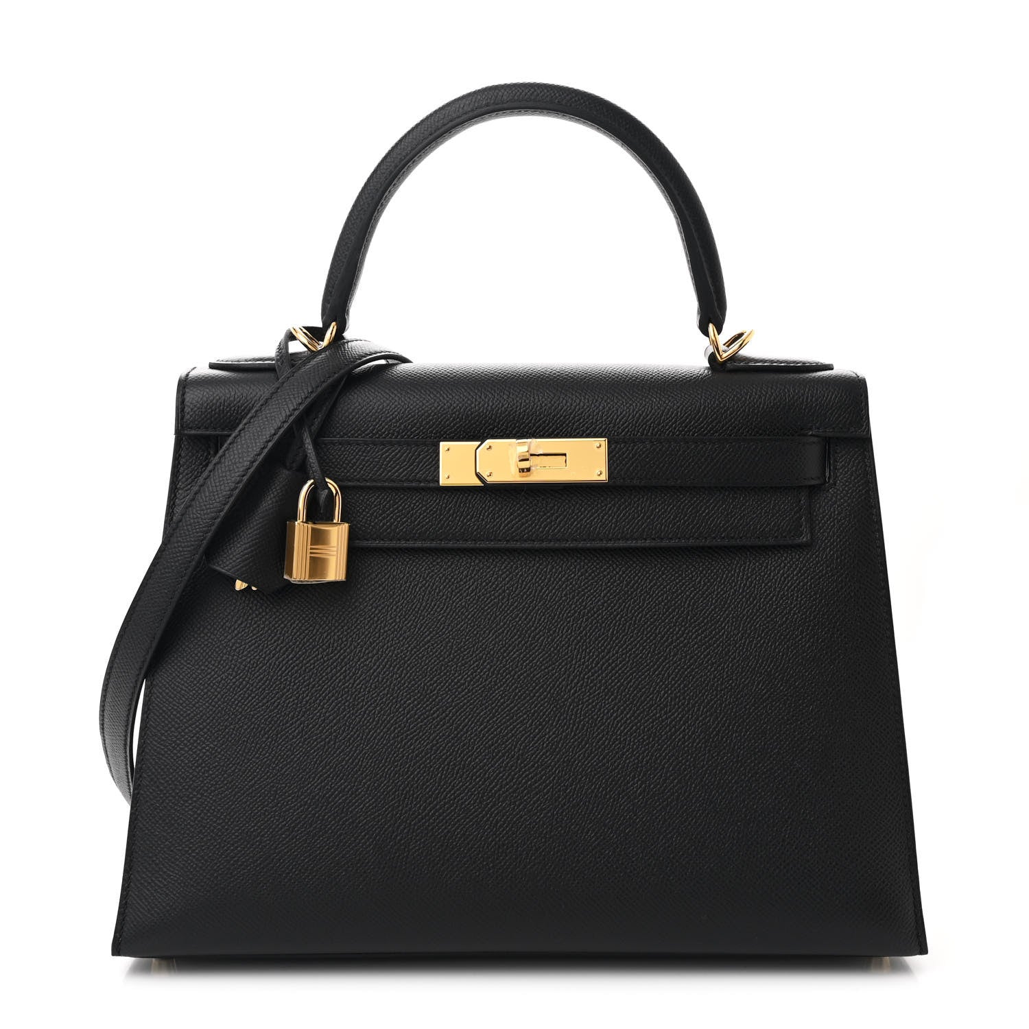 Hermes Epsom Kelly Sellier 28 Black 1 of 12