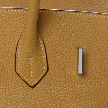 Hermes Taurillon Clemence Birkin 35 Curry 25 of 43