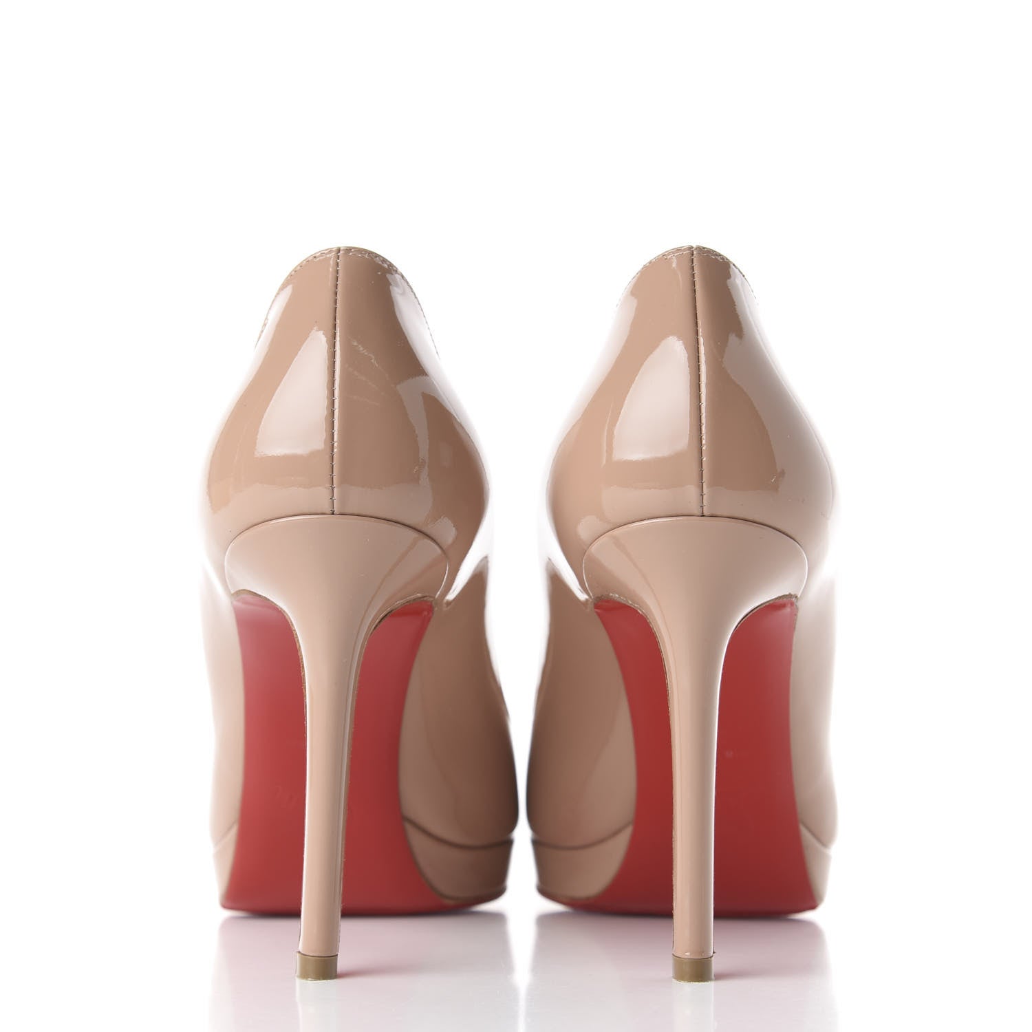 Christian Louboutin Patent Pigalle Plato 100 Pumps 39 Nude 6 of 9