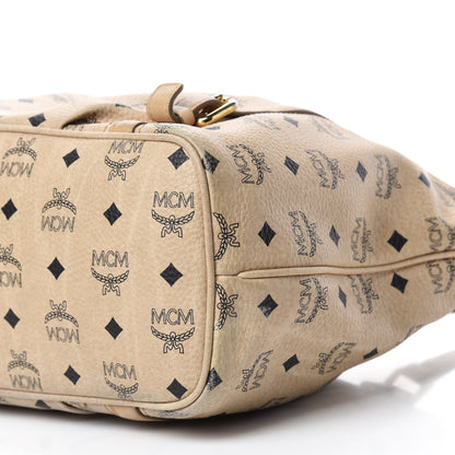 MCM Visetos Medium Essentials Shopper Tote Beige 7 of 16