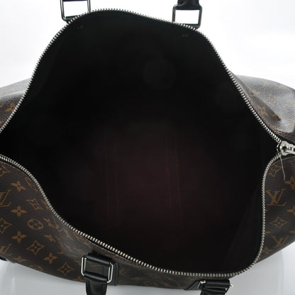 Louis Vuitton Monogram Macassar Keepall Bandouliere 45 5 of 7